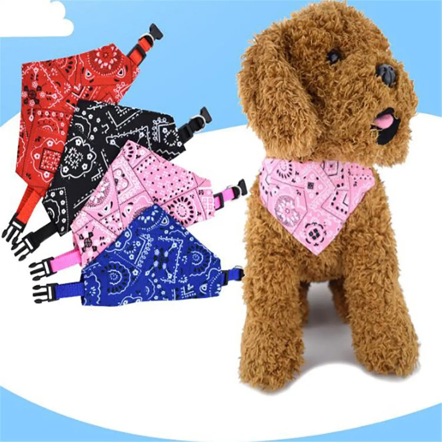 Adjustable Triangular Washable Bandana For Pet Dog/Cat