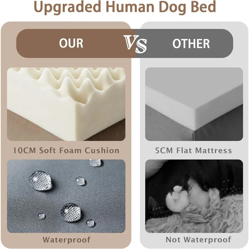 ROOMTEC Human Size Dog Bed, Washable