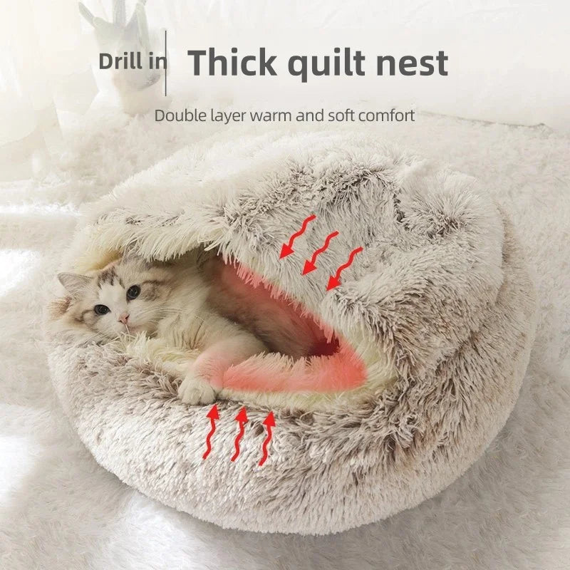 Autumn and Winter soft plush pet bed