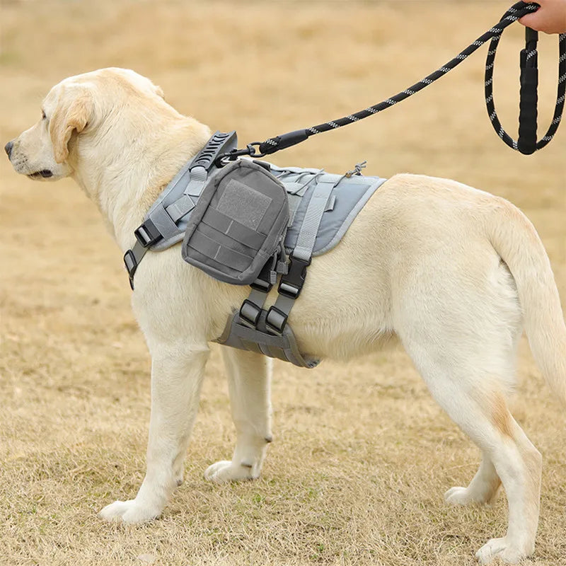 Pet Accessories Dog Harness Tactical Vest Outdoor Training Walking