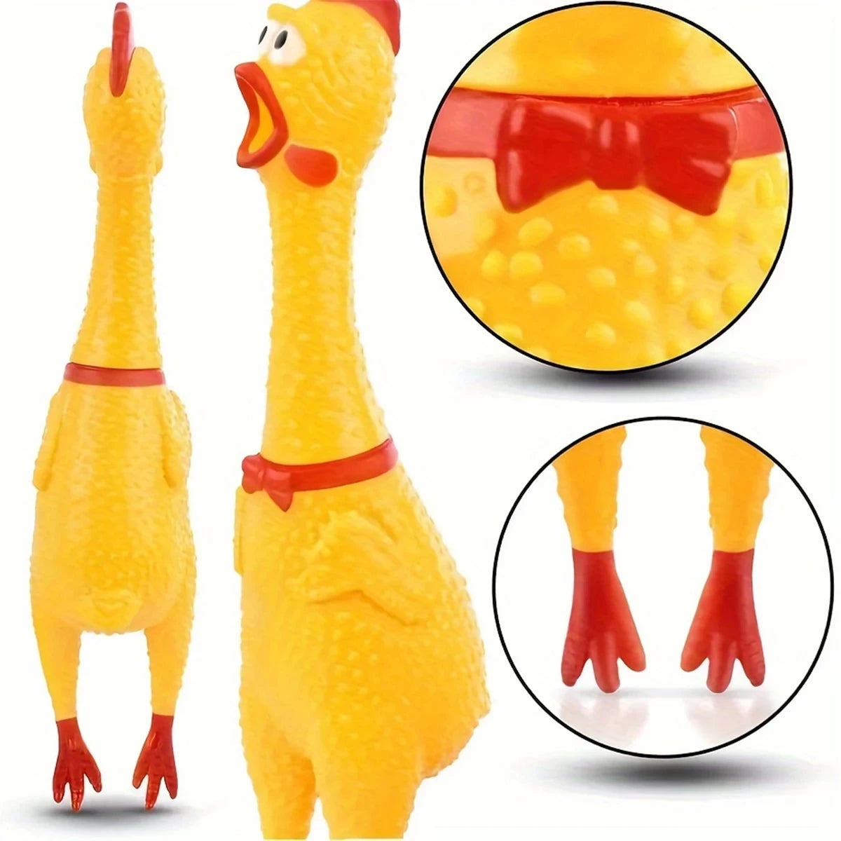 Screaming Chicken Squeeze Dog Toys