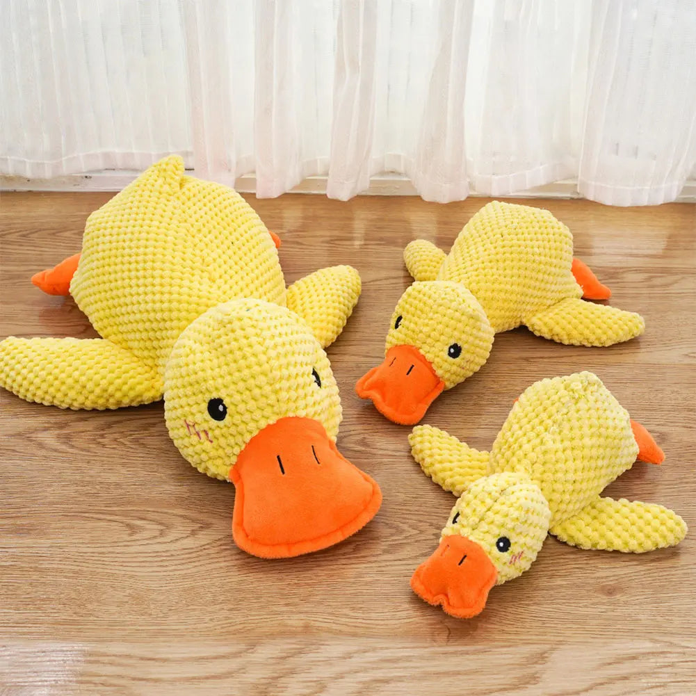 Quacking Sound Calming Duck Dog Toy