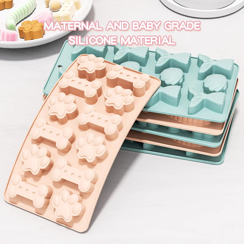 Pet Footprint Silicone Mold for Treats