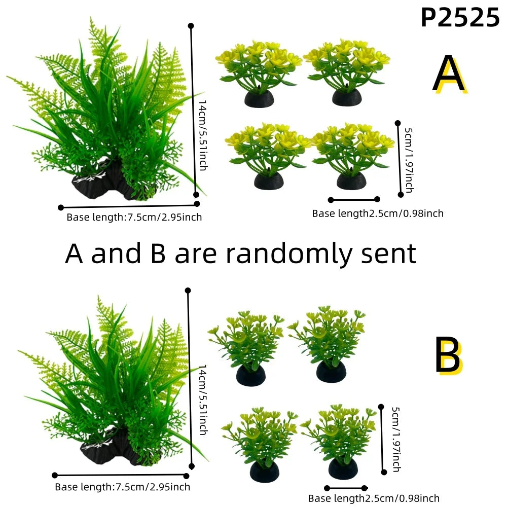 Aquarium Plants Ornaments Plastic Simulation Artificial Water Grass