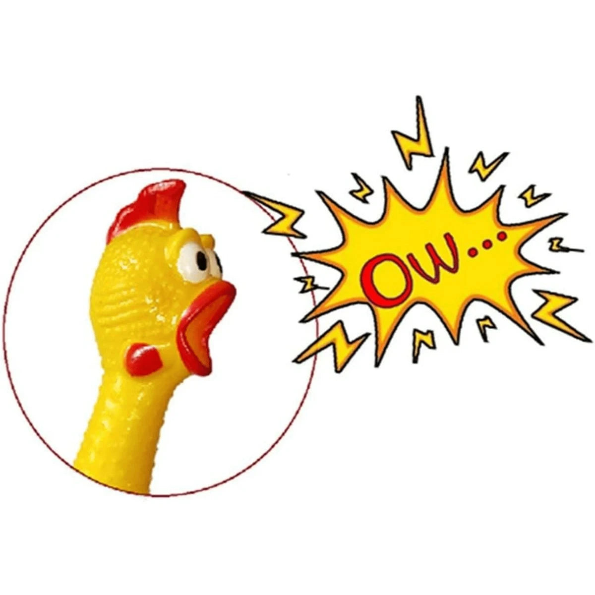 Screaming Chicken Squeeze Dog Toys