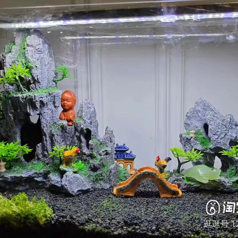Plant rockery multi-style aquarium decorations