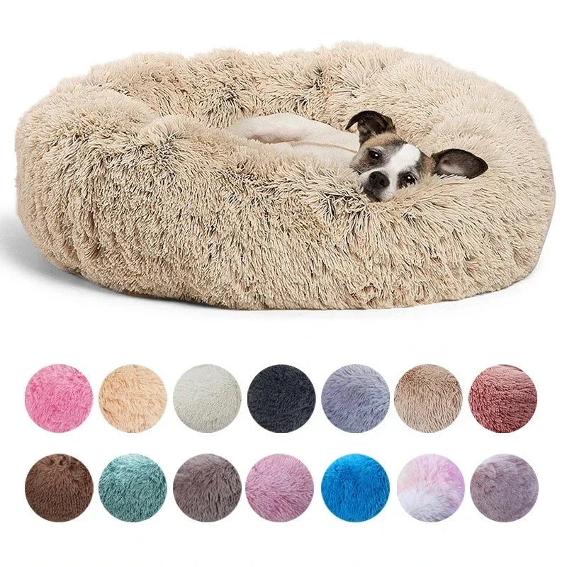 CozyNest Round Plush Pet Bed