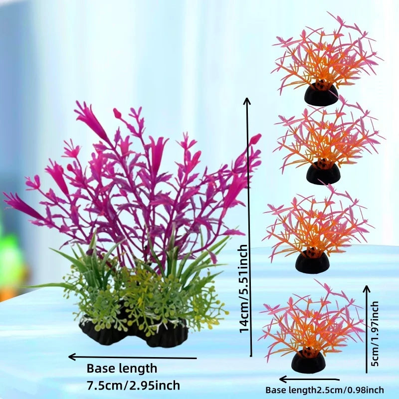 Aquarium Plants Ornaments Plastic Simulation Artificial Water Grass