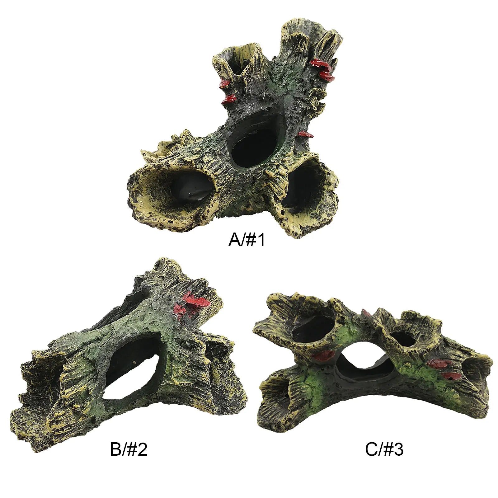 Aquarium Hollow Log Decor Multifunction Resin Fish