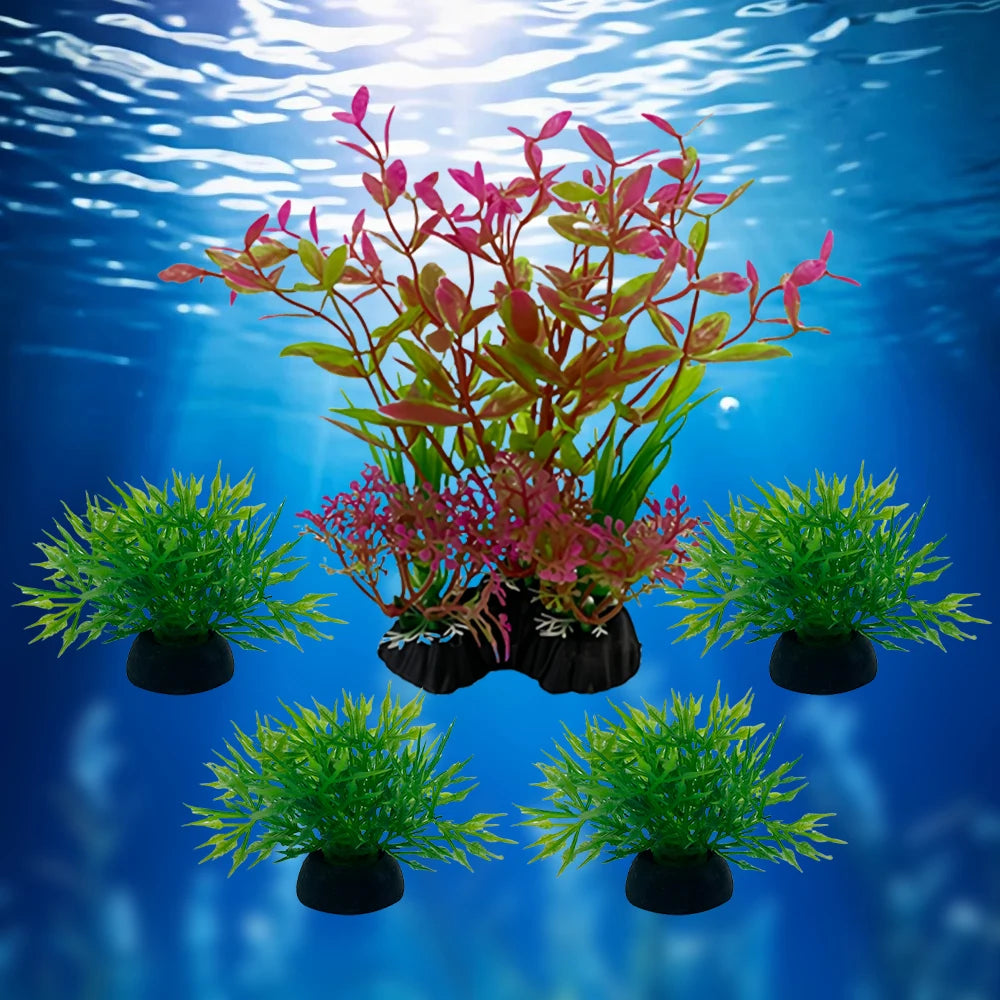 Aquarium Plants Ornaments Plastic Simulation Artificial Water Grass