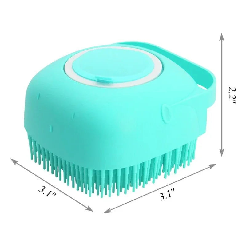 Pet Dog Shampoo Brush Scrubber