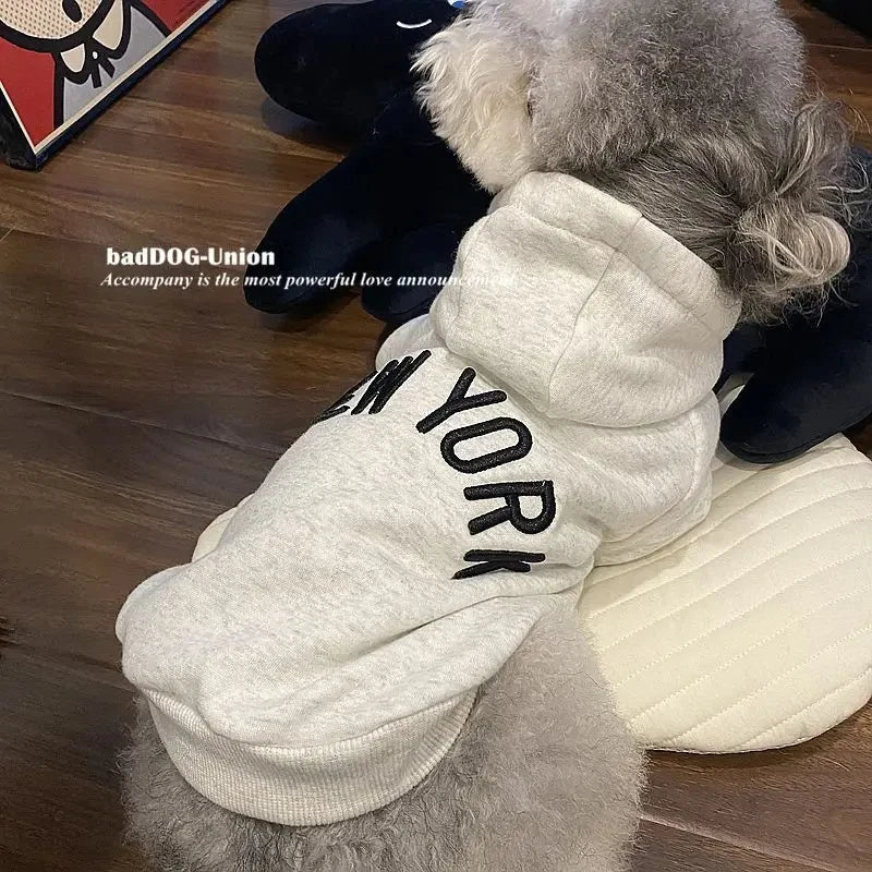 Letter Hoodie Pet Clothing Dogs Fashion Cotton Dog Clothes