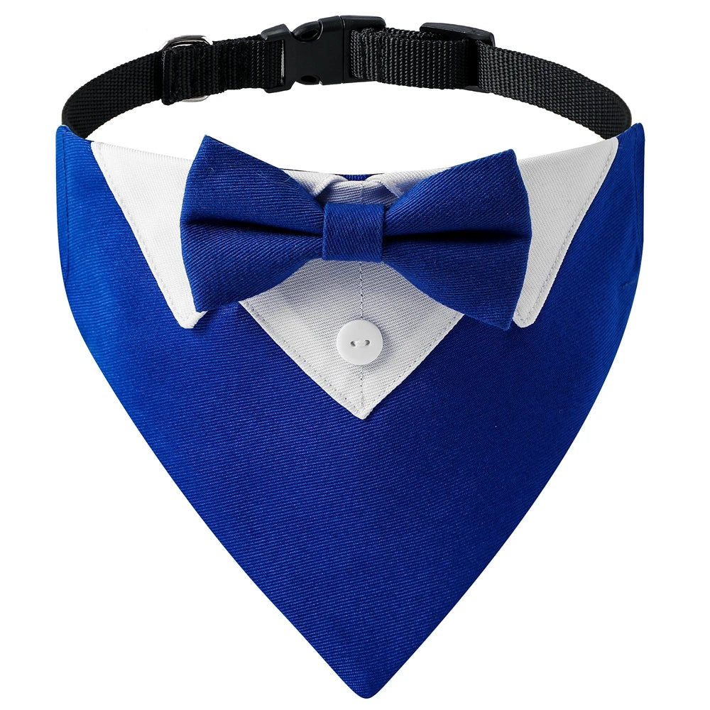 Adjustable Bow Tie Tuxedo Bandana